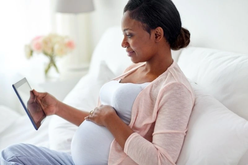Gestational surrogate during pregnancy